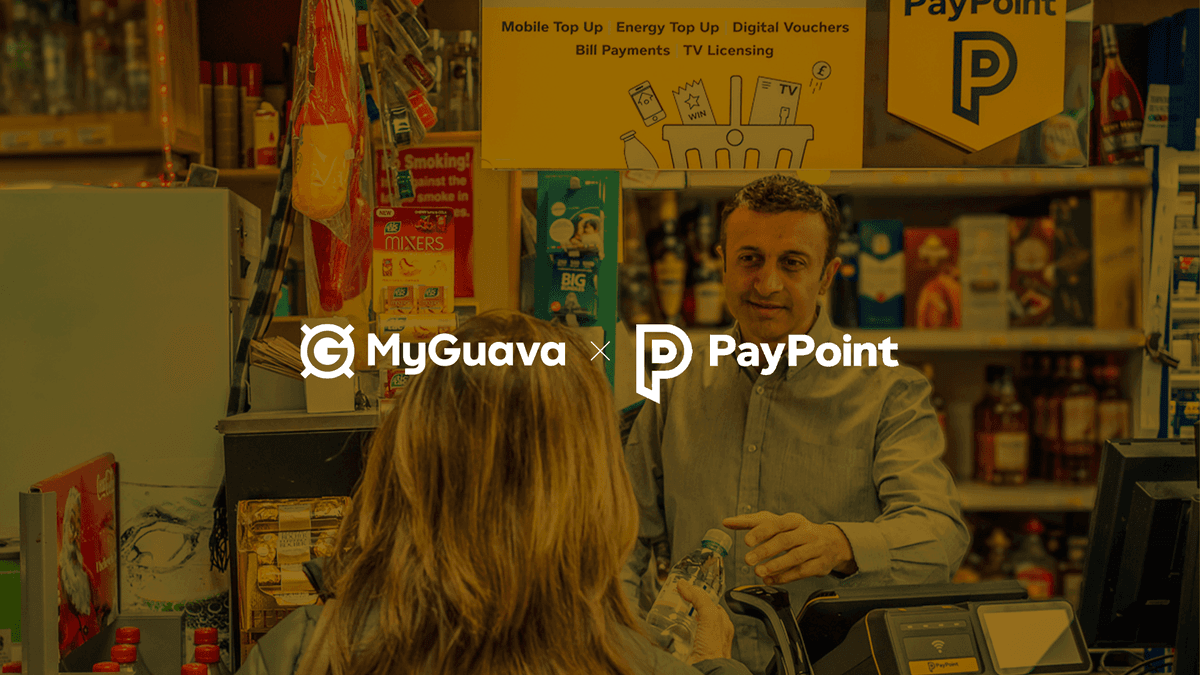 MyGuava et PayPoint s'associent pour lancer un service de recharge d'argent liquide