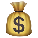 dollar sign on pocket emoji